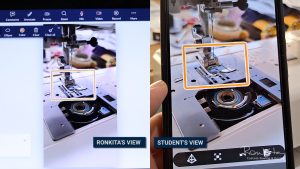 Read more about the article Using augmented reality in online sewing classes